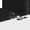TV Wall Cabinet 2 Pcs Black Engineered Wood