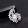 Korean Floral Pearl Brooch: Elegant Versatile Women's Cardigan Pin