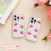 Small Fresh Style Cherry Phone Case For Iphone17Promax Pearl Bow Tie Apple 14 Transparent 16