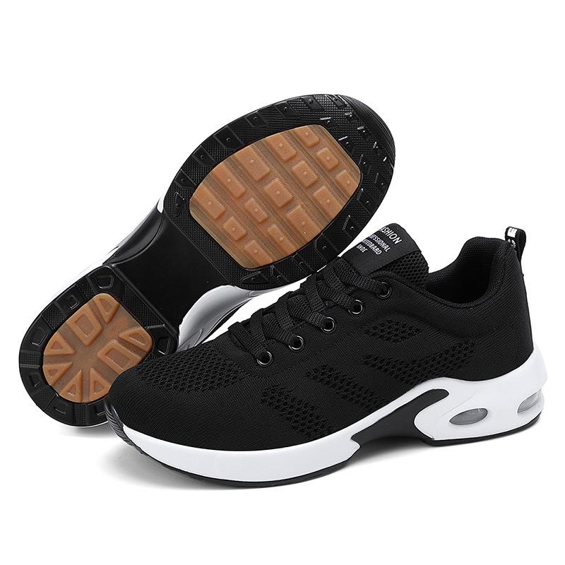 Spring and summer fly-woven mesh breathable sports leisure air cushion sports running shoes 35