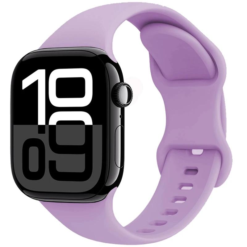 Silicone Strap for Apple Watch Band 45mm 41mm 44mm 40mm 49mm Series 10 46mm 42mm Bracelet for iWatch Ultra 9 8 7 6 5 4 SE2 Strap