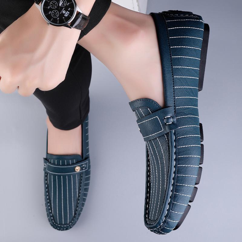 Модные персонализированные мужские весенние туфли из коровьей кожи — фото 7