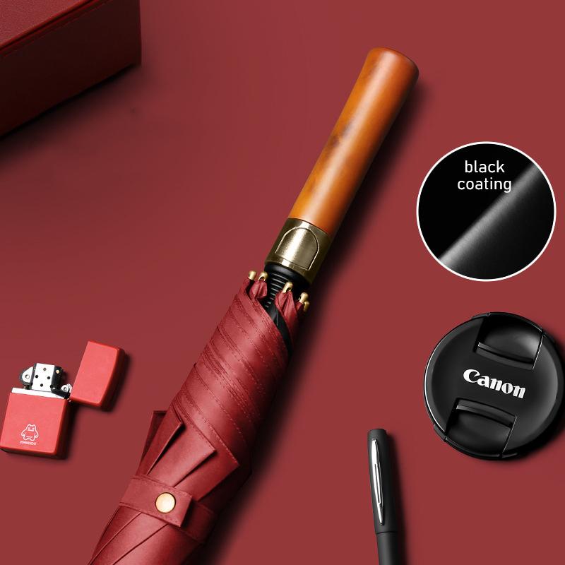 

Большой прозрачный длинный зонт 122 см с деревянной ручкой, ветрозащитный мужской зонт для гольфа, женский зонтик от дождя, защита от солнца, УФ-зонт, уличные зонтики