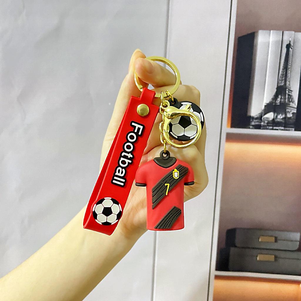 Creative Cartoon Football Jersey Doll Keychain - Bag and Car Accessory Gift