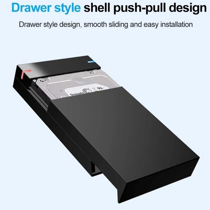 Box na pevný disk USB3.0 Pouzdro na pevný disk 3,5palcový externí kryt Box Externí pouzdro pro PC Příslušenství k notebookům