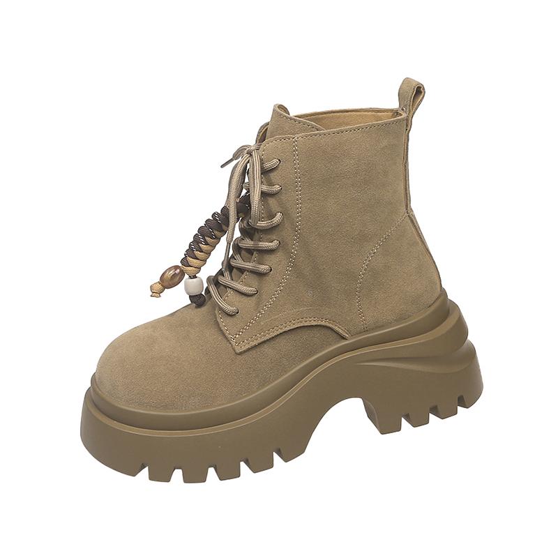 

Fashion Ankle Boots Women Platform High Heels Suede Snow Boots 2025Trend Winter Fashion Chunky Chelsea Pumps Casual Short Botas Mujer 35 хаки