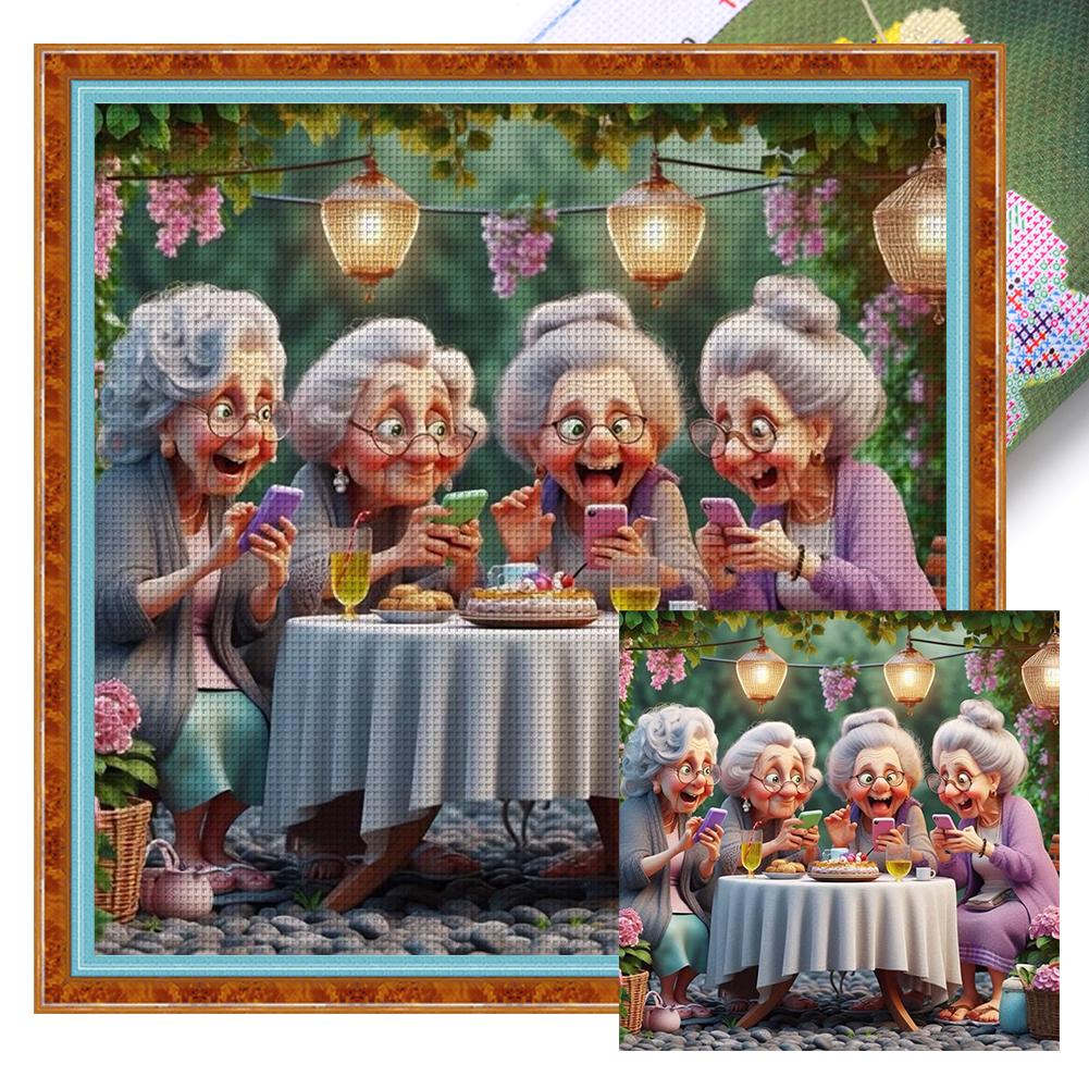 

Full Embroidery Eco-cotton Thread 11CT Printed Party Cross Stitch Kit Art