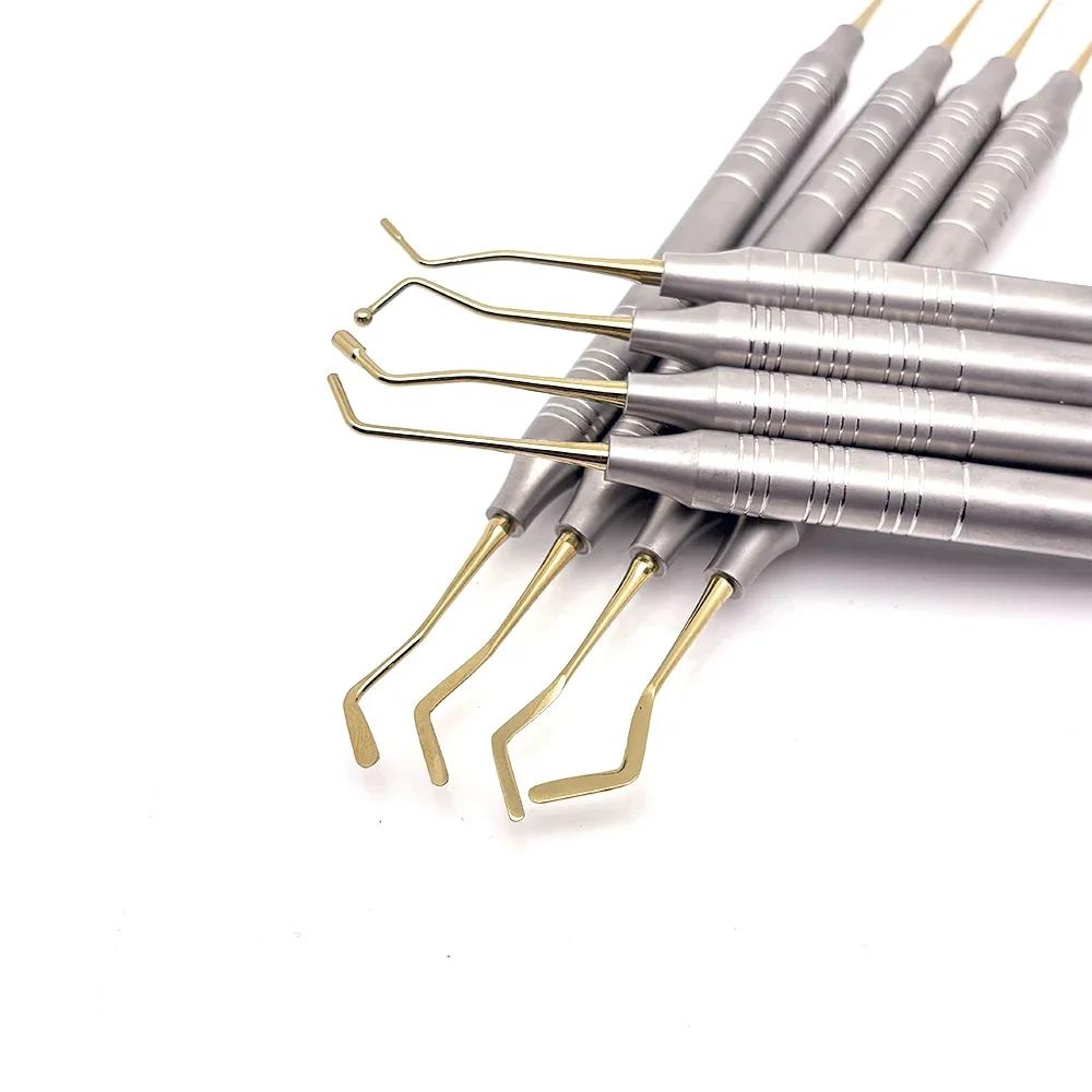 8 Stück Dental Komposit Harz Füllspatel Ästhetisches Restaurations-Kit Doppelseitig Mischen Schaber Autoklavierbares Werkzeug