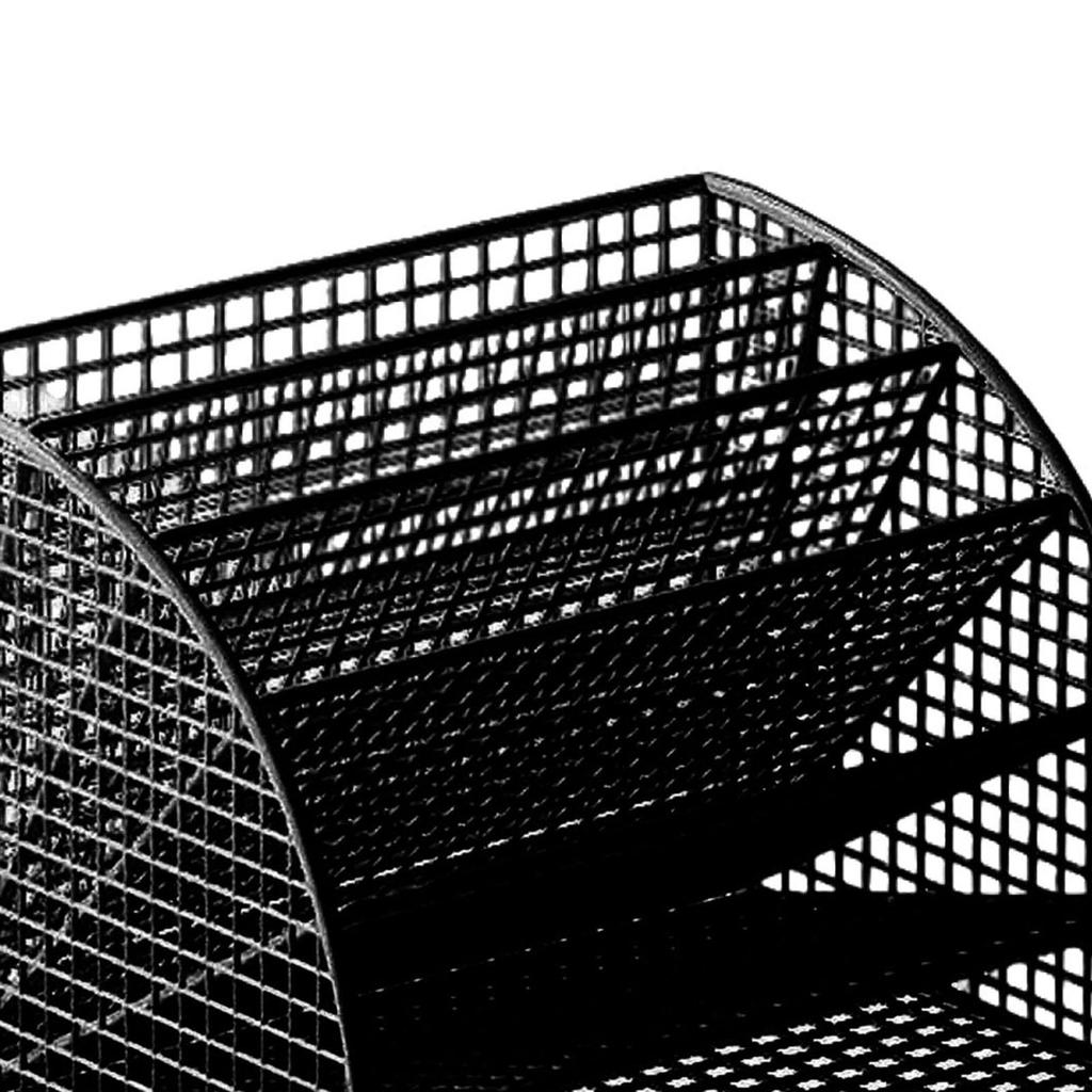 Fächerförmiger Aktenorganizer Desktop-Halter Ständer 6 Ablagen Regal Große Kapazität Tischplatten-Sortierer Aufbewahrung