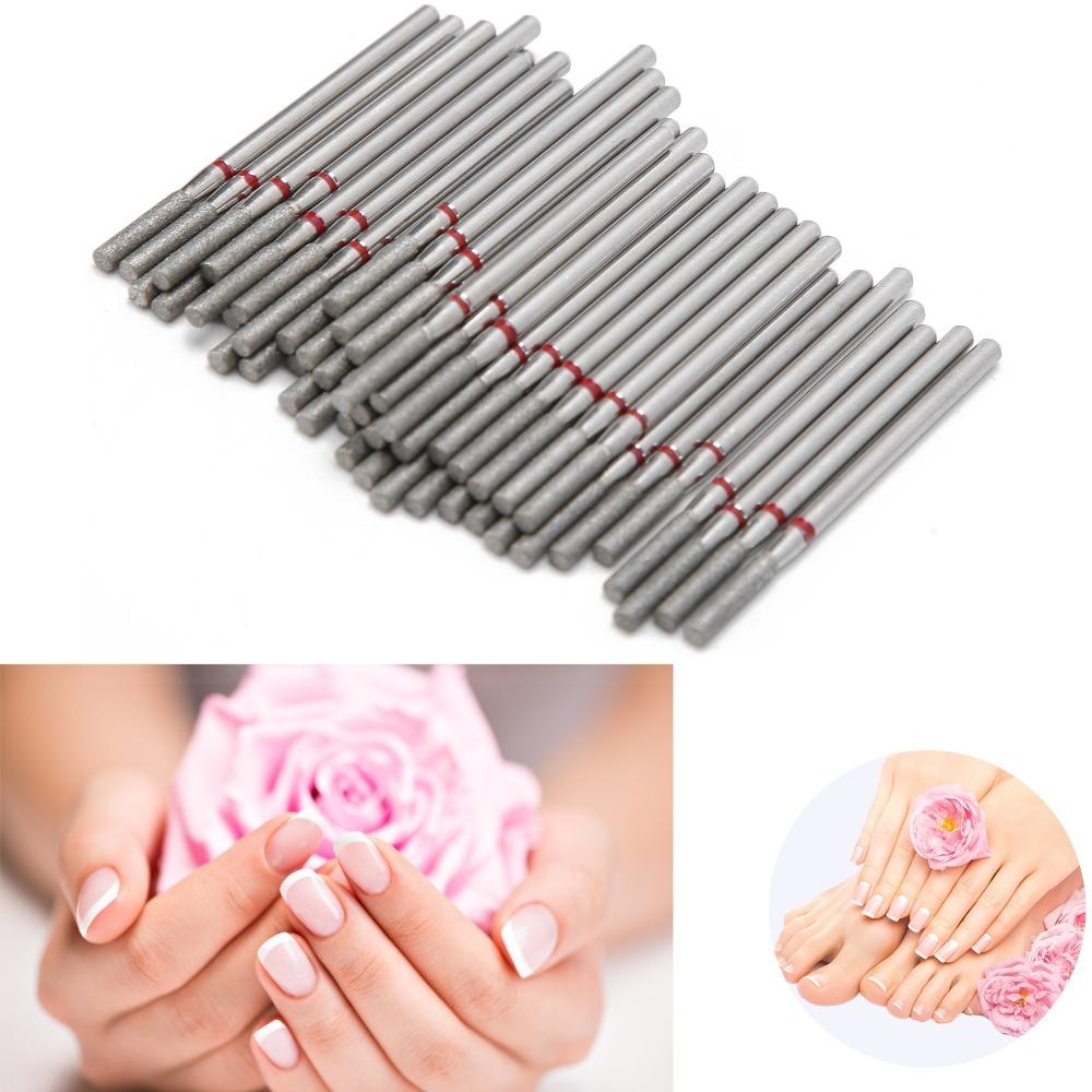 50pcs Cuticle Clean Nail Grinding Heads Nail Polishing Sanding Grinding Heads For Manicure Pedicure