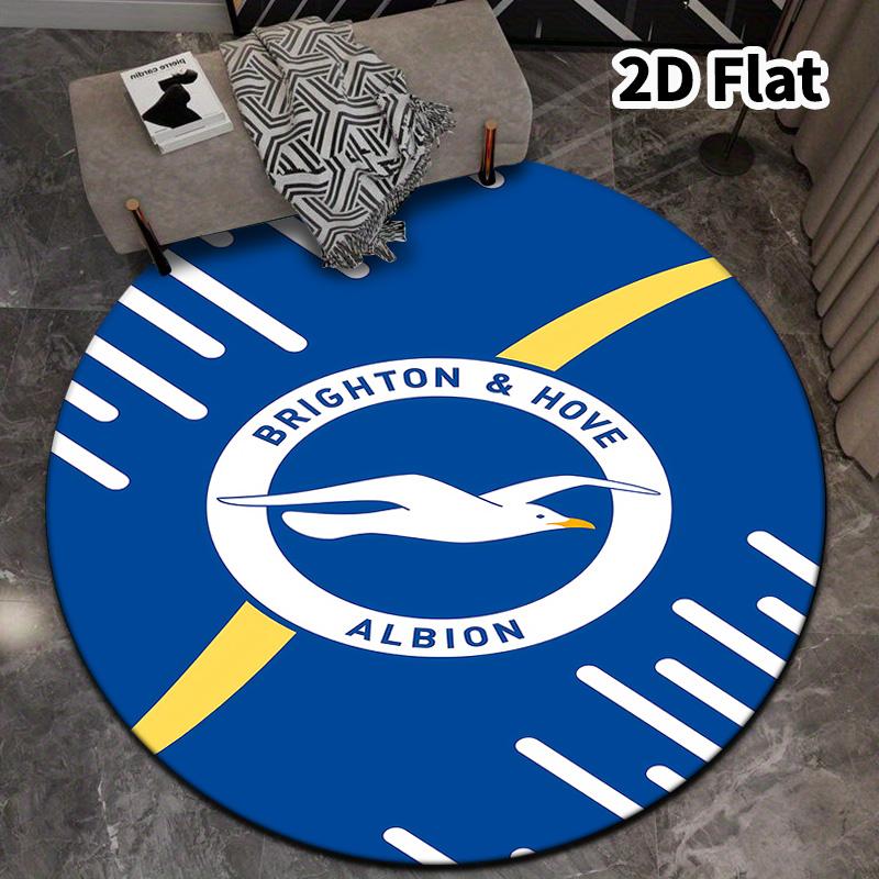 Brighton Round Area Rug Carpet Rug For Living Room Bedroom Sofa Playroom Decor Nonslip Floor Mat
