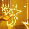 Solar-Powered LED Star String Lights for Outdoor Christmas Decorations