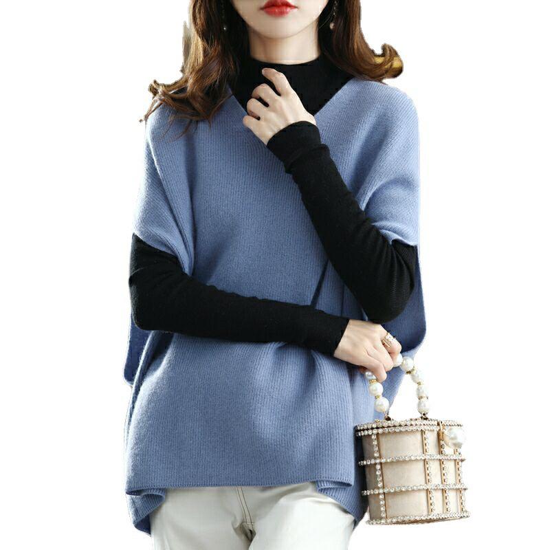 Plus-Size Loose Knit Vest for Spring & Autumn