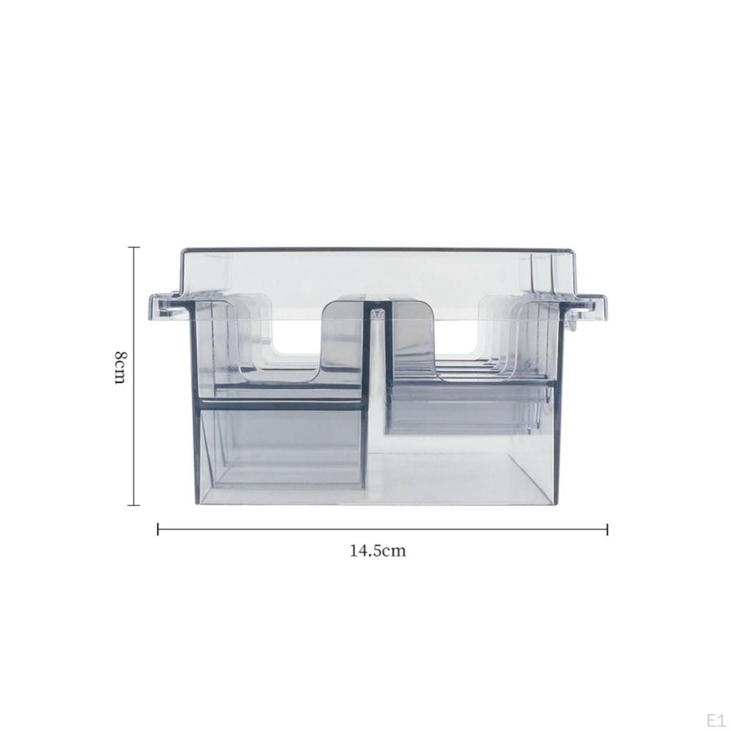 Trimmer Guard Holder Clear Organizer Transparent Storage Box with Lid for Barbers,