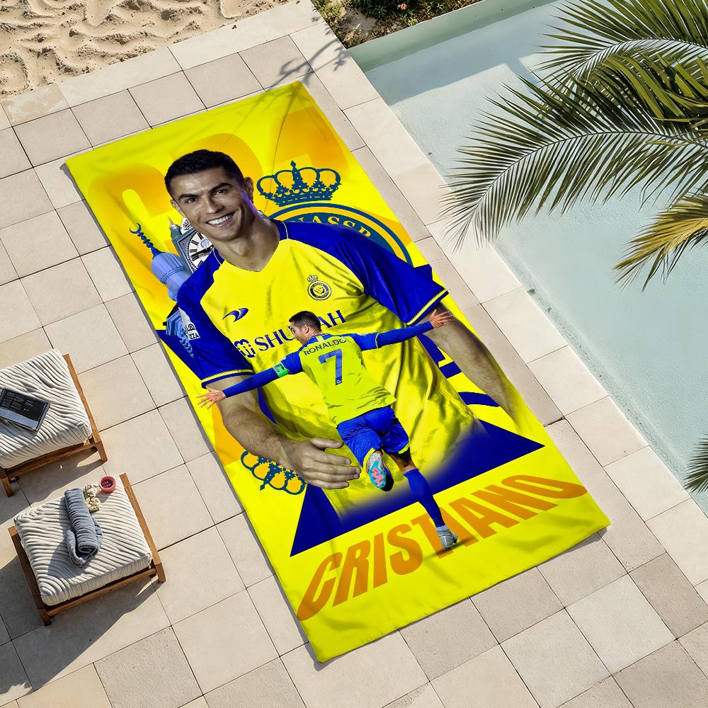 Stern C-Cristiano Super R-Ronaldo-S CR7 Handtuch für Schwimmen Yoga Fitnessstudio Schnelltrocknend Weich und hautfreundlich Strandtücher Ganzjahres