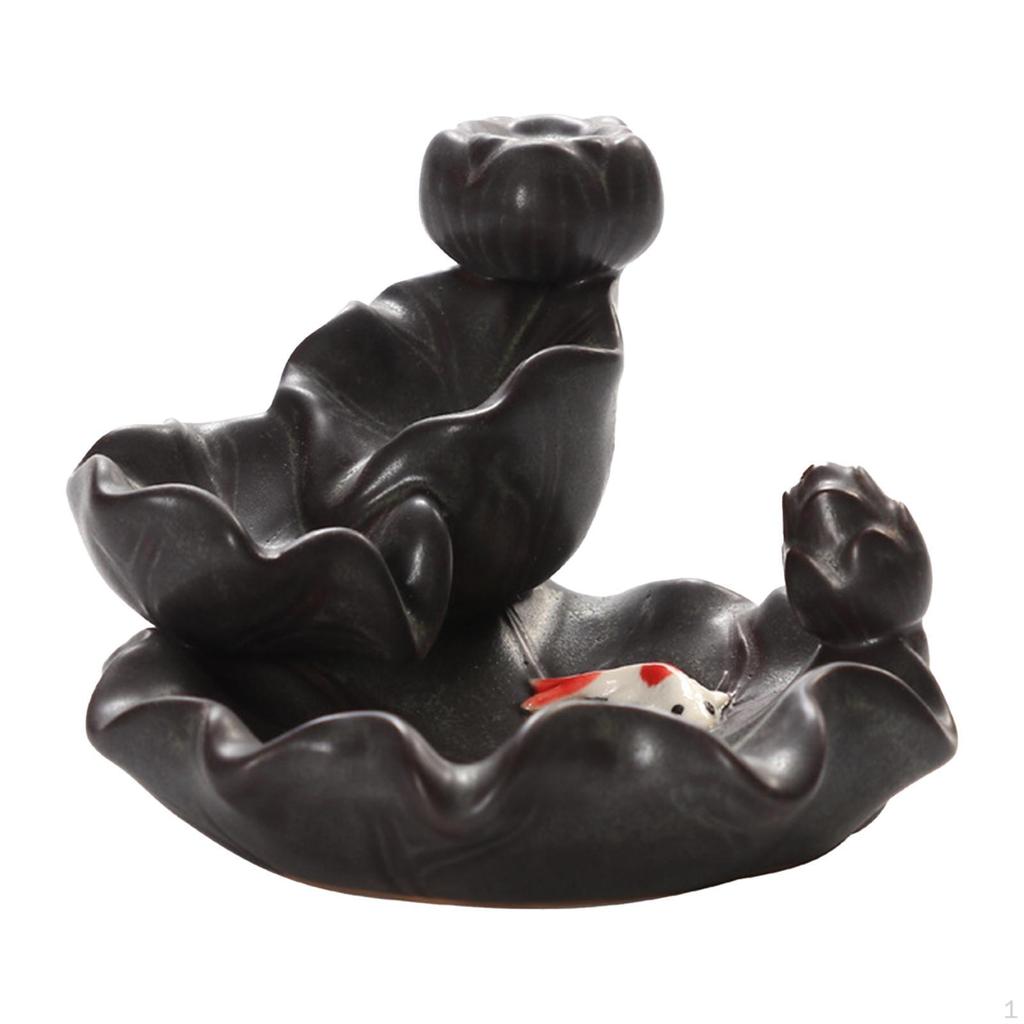 Incense Tower Aroma Stove Small Size Backflow Handicraft Censer Joss Stick Base for Aromatherapy