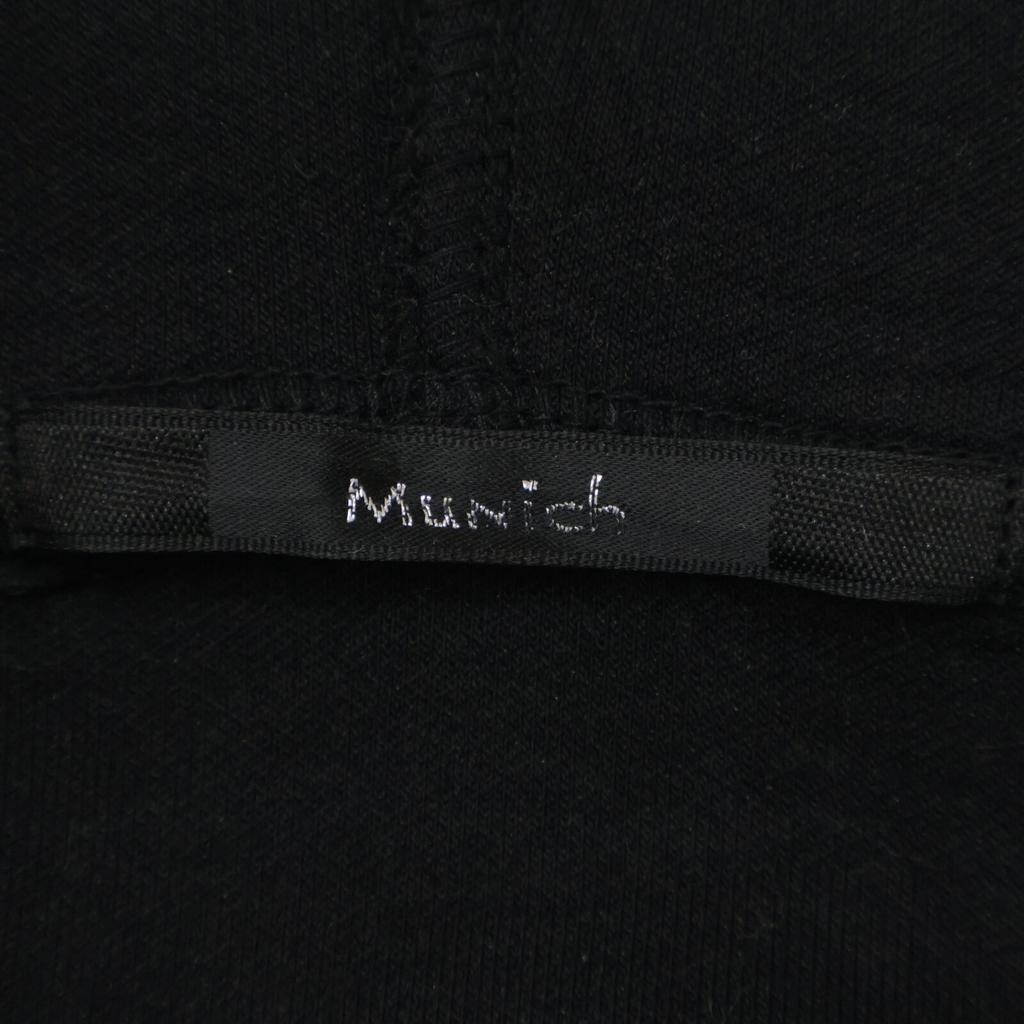 Munich  [Excellent Condition/25 Stainless Steel] MN251U03 Cardboard Knit Cropped Zip-Up Hoodie Jacket OS blackUsed