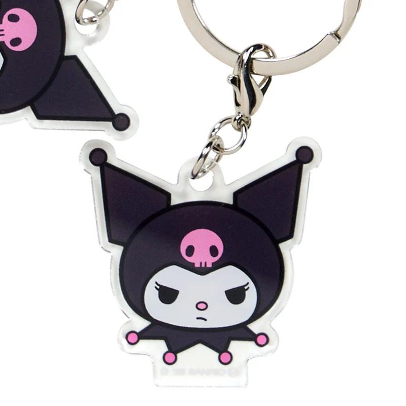 Sanrio KUROMI 4-Piece Acrylic Key Chain ( Face ) NEW Sanrio Characters