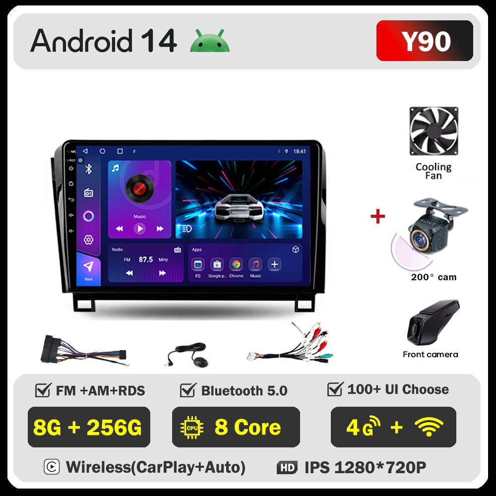 Car Radio For Toyota TundraXK50 2007-2013 Android 14 Multimedia Player Intelligent Car Systems Touch Screen GPS Navigation  DSP