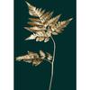 Modern Golden Green Plant Leaves Abstract Art Canvas Painting Nordic Posters and Prints Picture Living Room Home Decor Cuadros