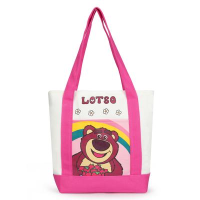 Notre Disney Character Tote Bag, Officially Licensed Canvas Handbag, Shoulder Bag, Eco Bag (LOTSO, Large)