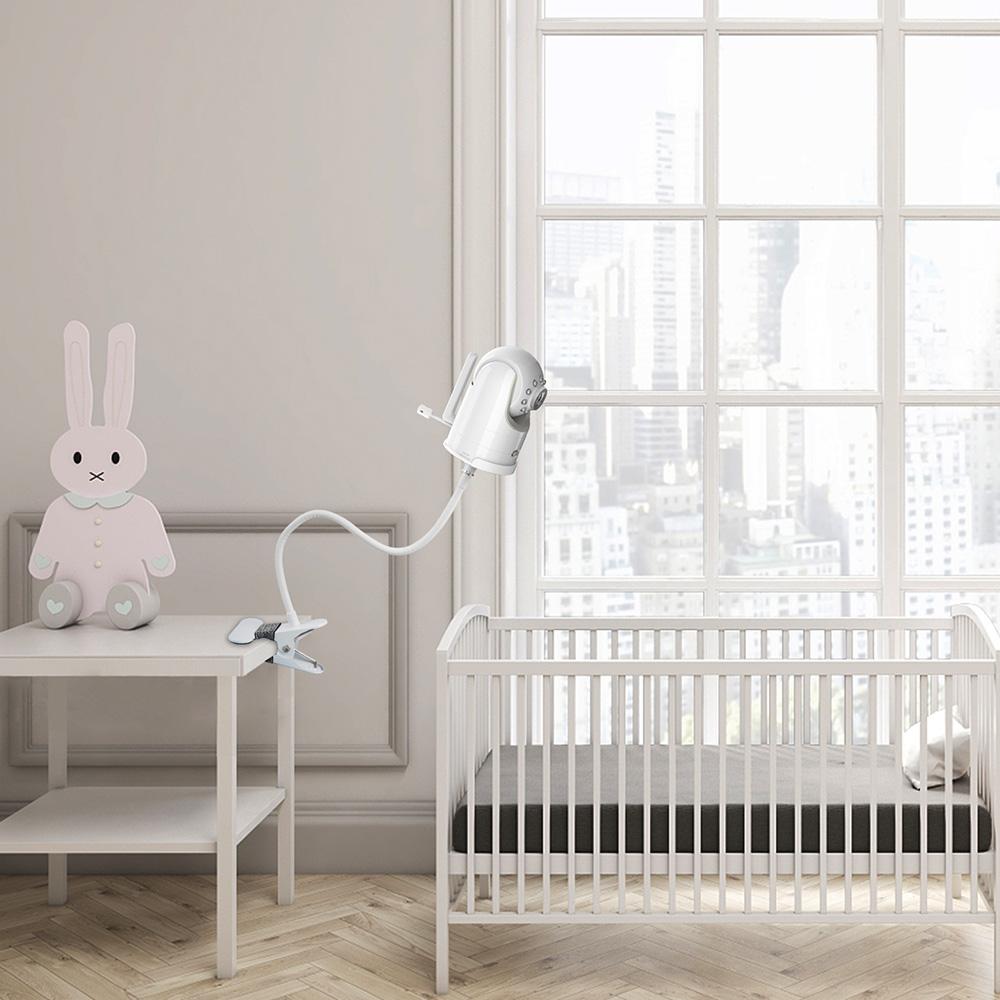 Clip Mount Stand Compatible with Infant DXR 8 and DXR 8 PRO Baby Monitor Camera Holder Flexible Twist Mounting Kit
