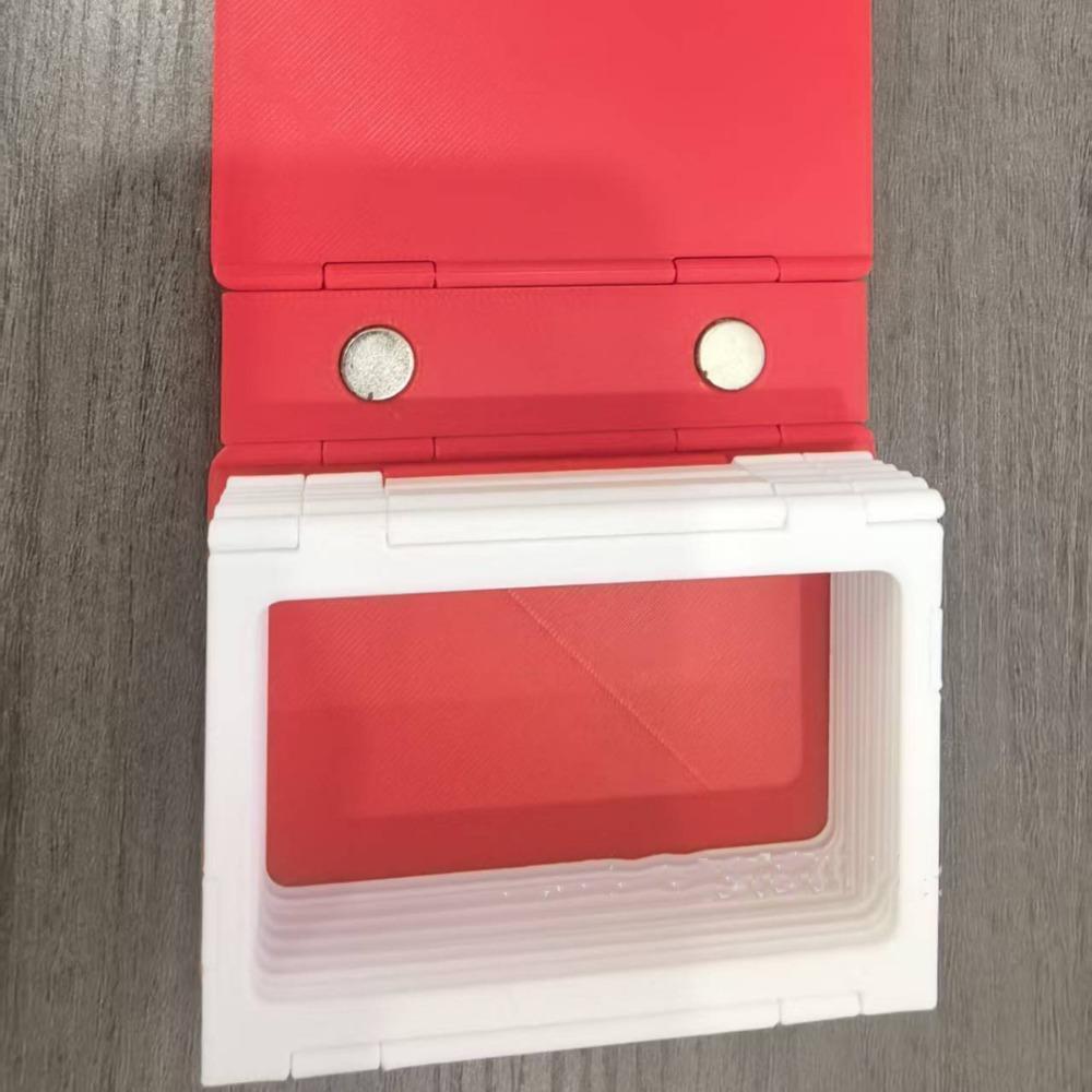 

Square Magnetic Photo Album Hinge Design Photo Frame Organizer Portrait Picture Frame Living Room красный