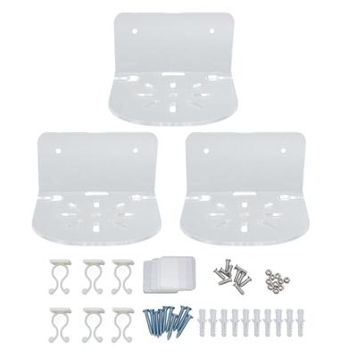 Acryl Kleines Schweberegal Transparent Wandmontierter Halter für Überwachungskamera Lautsprecher Baby