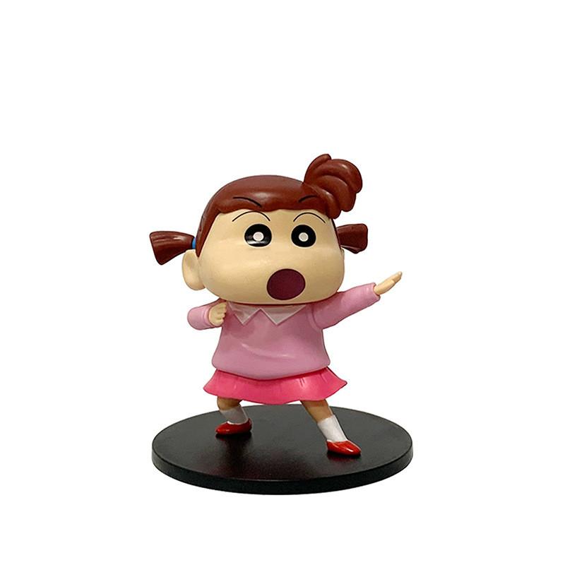 Crayon Shinchan Pvc Action Figures Set With Collectible Characters For Fans And Collectors