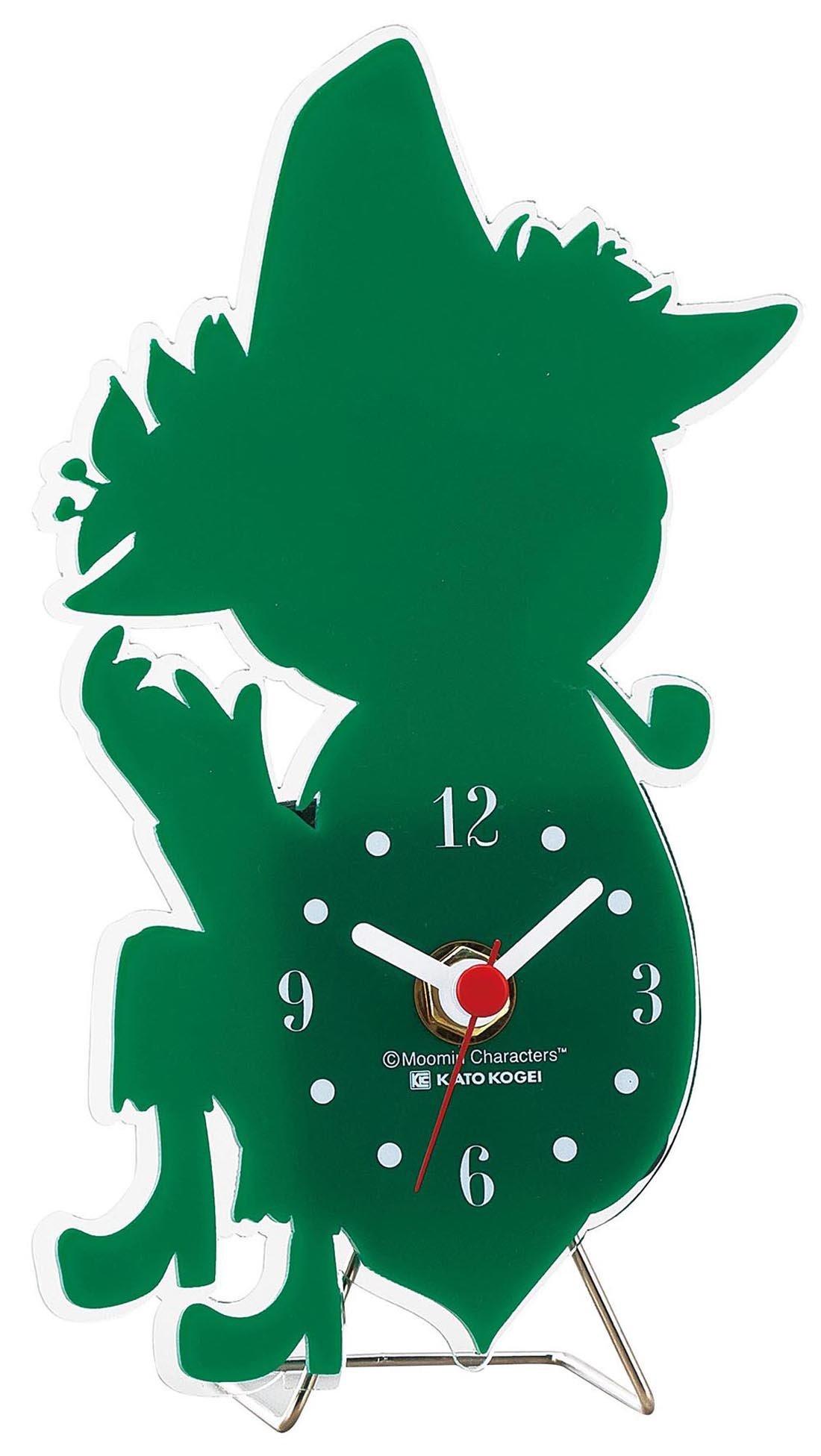 Sunfarm Moomin Silhouette Wire Stand Mini Desk Clock Snufkin Green KC5082 зелёный