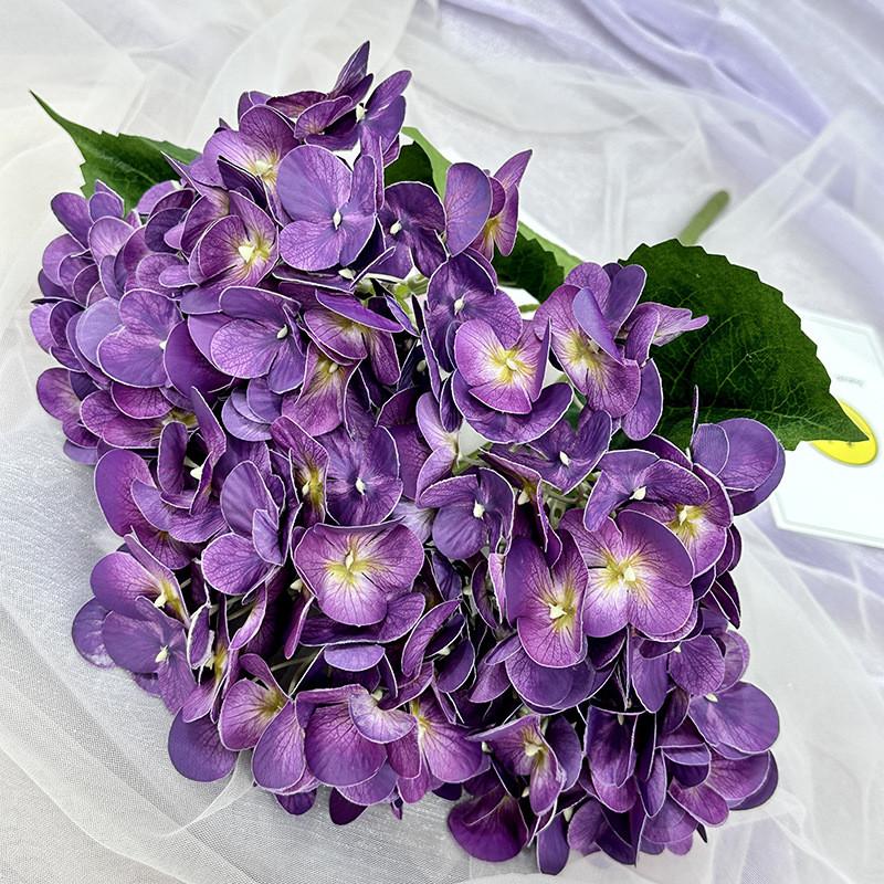 Elegant Hydrangea Artificial Flower Set With Silk Fabric For Home Decor And Wedding Arrangements