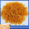 Cowhide Rubber Band - 1cm Outer Diameter Yellow Leather Rings for Tying Vegetables and Bundling Money