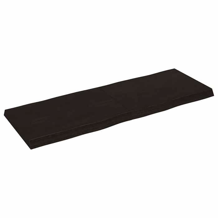 VidaXL Dessus de table bois chêne massif traité bordure assortie 364031
