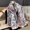 Women 180*90cm Fashion Beautiful Soft Silk Scarves Female Lady Shawl Hijab Wrap Foulard Bandanna Muffler Beach Pareo