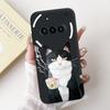Para Funda Nothing Phone 3A A059 Lindo Dibujo Animado Panda Astronauta Silicona Suave Negro Mate Cubierta Para Nothing Phone3a Pro A059P Fundas