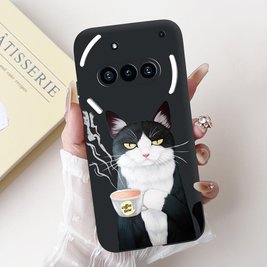 Para Funda Nothing Phone 3A A059 Lindo Dibujo Animado Panda Astronauta Silicona Suave Negro Mate Cubierta Para Nothing Phone3a Pro A059P Fundas