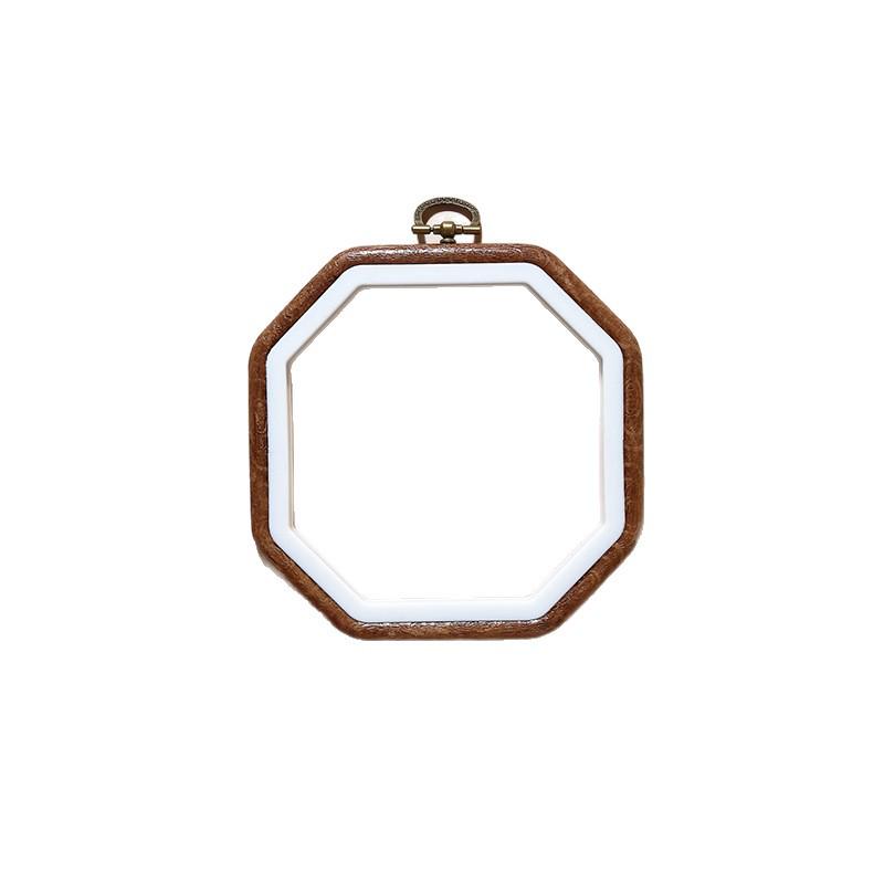 Cercuri de Broderie cu Aspect de Lemn Antic - Unelte & Decor Retro DIY Ovale/Rotunde