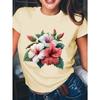 Hibiscus Floral Print Summer Women'S Casual T-Shirt for Girlfriends - Urban Light Fashion