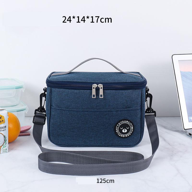 Tragbare Lunchtasche Thermoisolierte Lunchbox Tragetasche Kühltasche Handtasche Wasserdichter Rucksack Bento Beutel Firmen-Lebensmittelaufbewahrungsbeutel