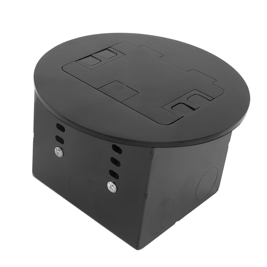 Einbau-Bodensteckdose Wasserdicht Edelstahl Flacher Steckdosensatz 20A 2 3 Löcher 2 USB Rund