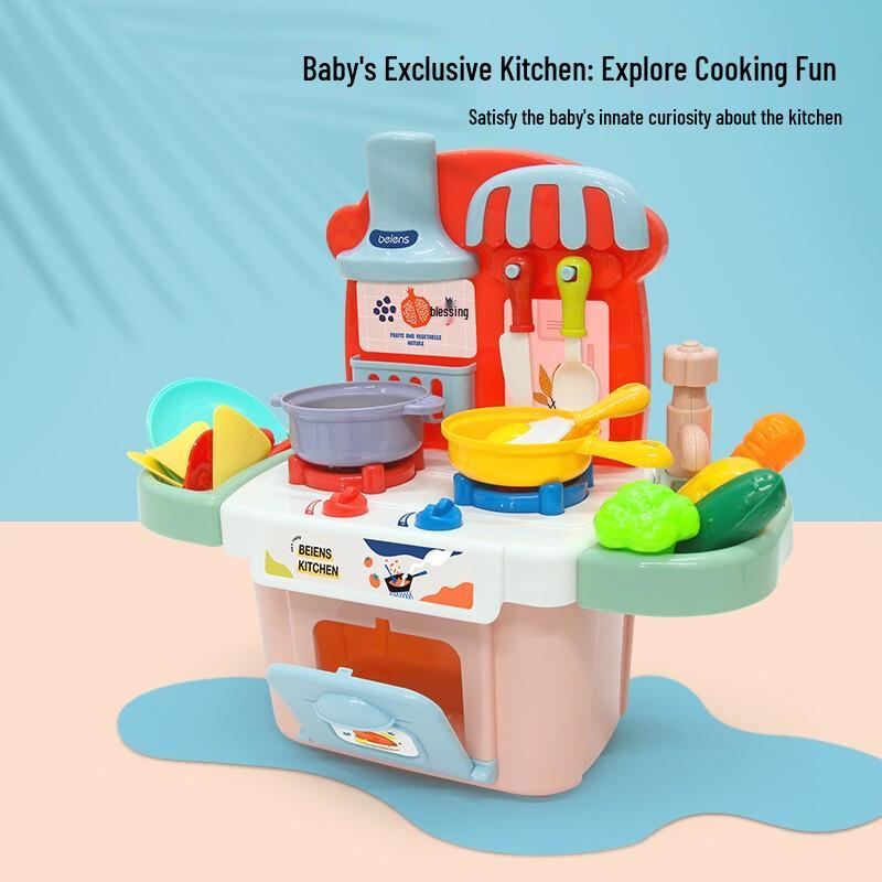 Bainshee Kids Play Kitchen Set with Sound & Light
