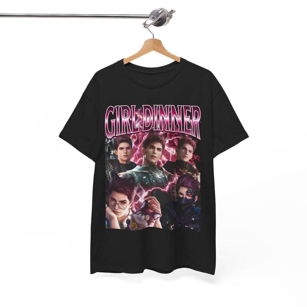 Valko Girl Dinner Meme Love and Deepspace T-Shirt, Retro 90s Bootleg Fan Merch T