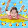 50 Pcs Yellow Rubber Chicken Squeak Mini Rubber Chicks Squeezable Chicken Squeaky Toy Chicken Noisemaker for Shower Bath Birthday Novelty Favors