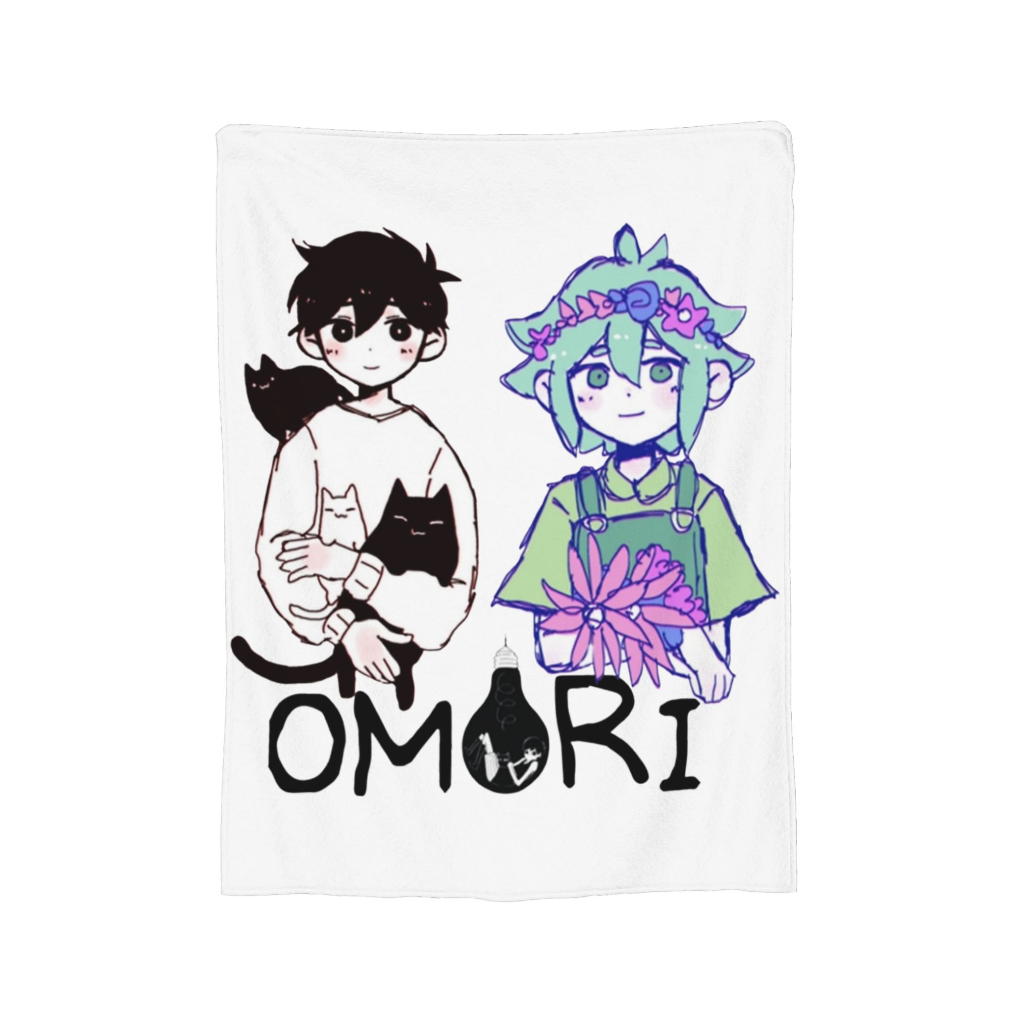 Omori  Kel Aubrey And Hero Blanket Flannel Printed Game Multi-function Soft Throw Blankets for Bedding Bedroom Plush Thin Quilt 30x40in