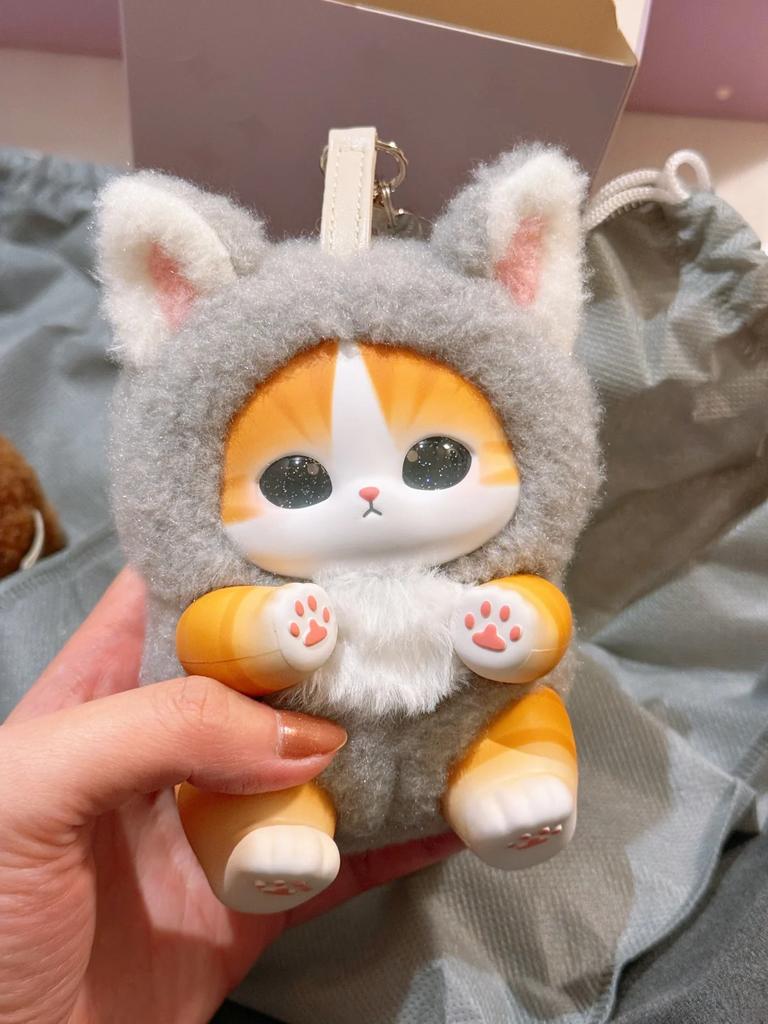 New Cute Cat Sparkling Shark Cat Series Blind Box Vinyl Plush Bag Decorative Surprised Box Girl Christmas Birthday Holiday Gift