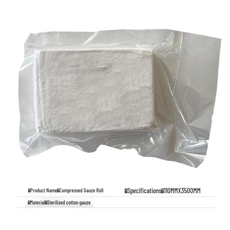 Compressed Curvilinear Hemostatic Gauze