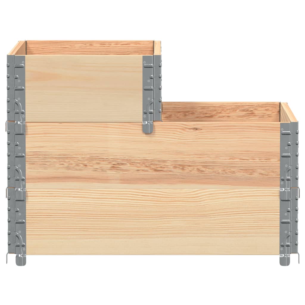 Vidaxl 3-Tier Raised Planter, 120X80 Cm, Solid Pine Wood