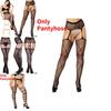 Ultra Stretchy Women's Nylon Fishnet Stockings With Sensual Open-crotch Design And Non-slip Features For Alluring Intimate Moments