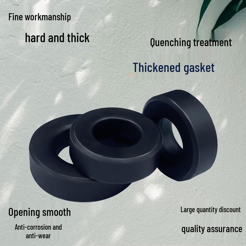 Grade 8.8 High-Strength Black Flat Washer, Thickened Gasket for M6, M8, M10, M12, M16 Bolts
