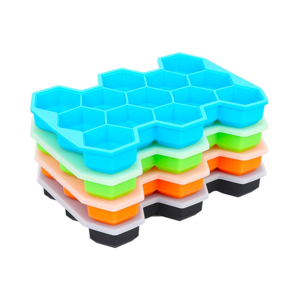 Silicone Ice Cube Tray 13 Cavity Mold with Lid DIY Shape Mould for Drinks Cocktails